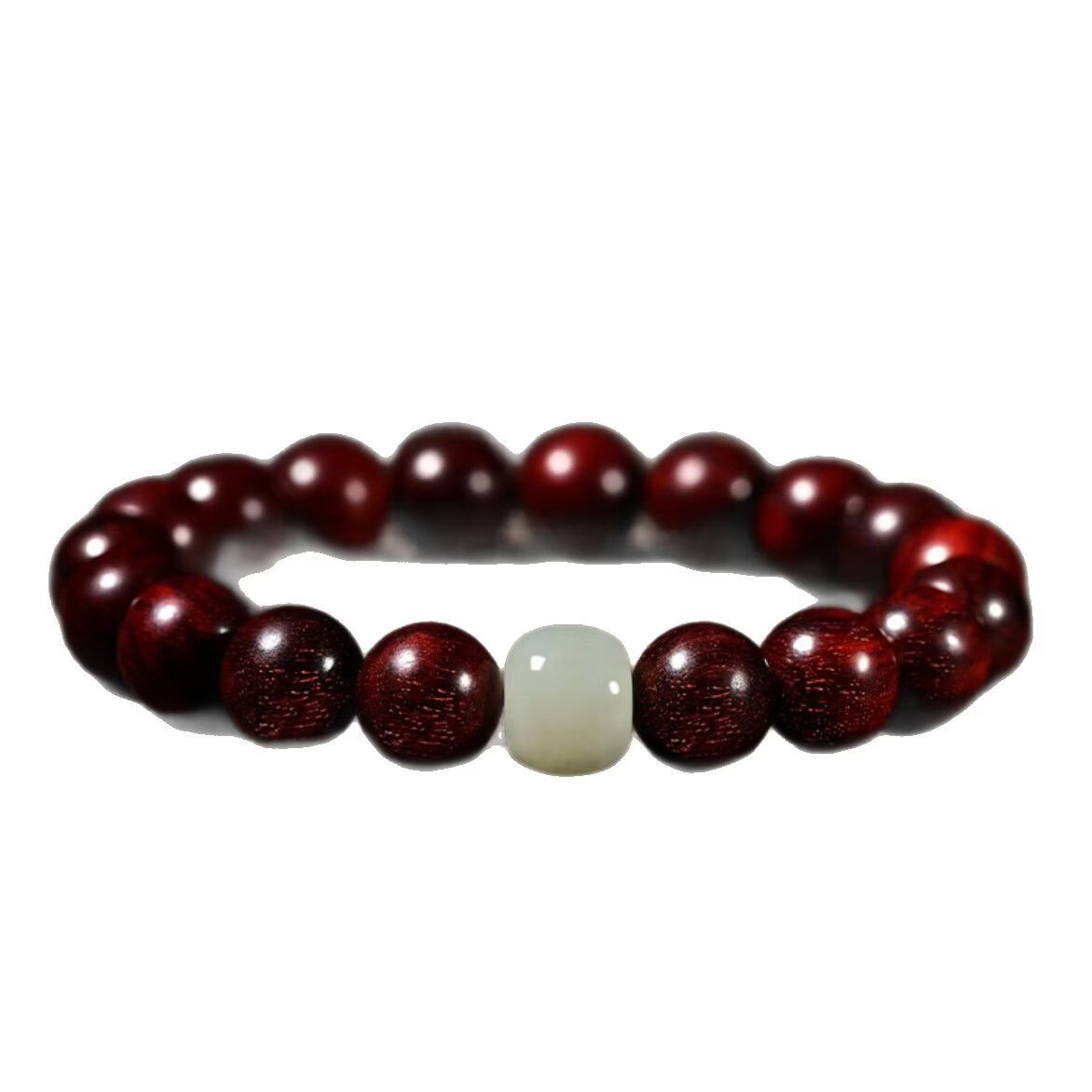 胖东来同款小叶紫檀手串满金星男士女款108颗佛珠念珠文玩 【蜜蜡款/珠径约8MM】百木级紫檀