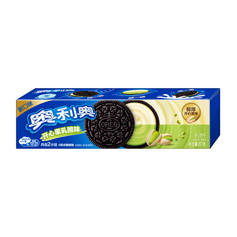 奥利奥（Oreo）夹心饼干开心果乳酪味87g