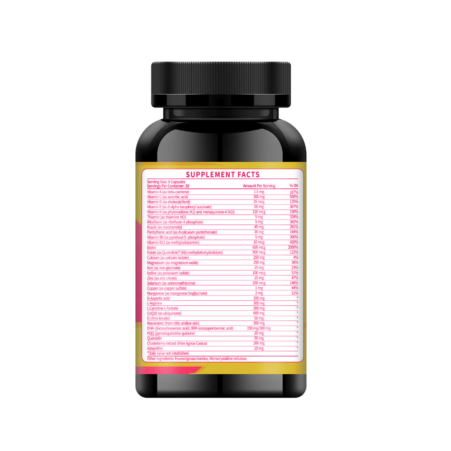 VENN Healthologic红妥孕运助备孕卵子质量改善卵巢功能卵泡活性叶酸肌醇复合维生素 红妥 180粒*1瓶 【卵子质量|卵巢功能|泡泡质量|环境】