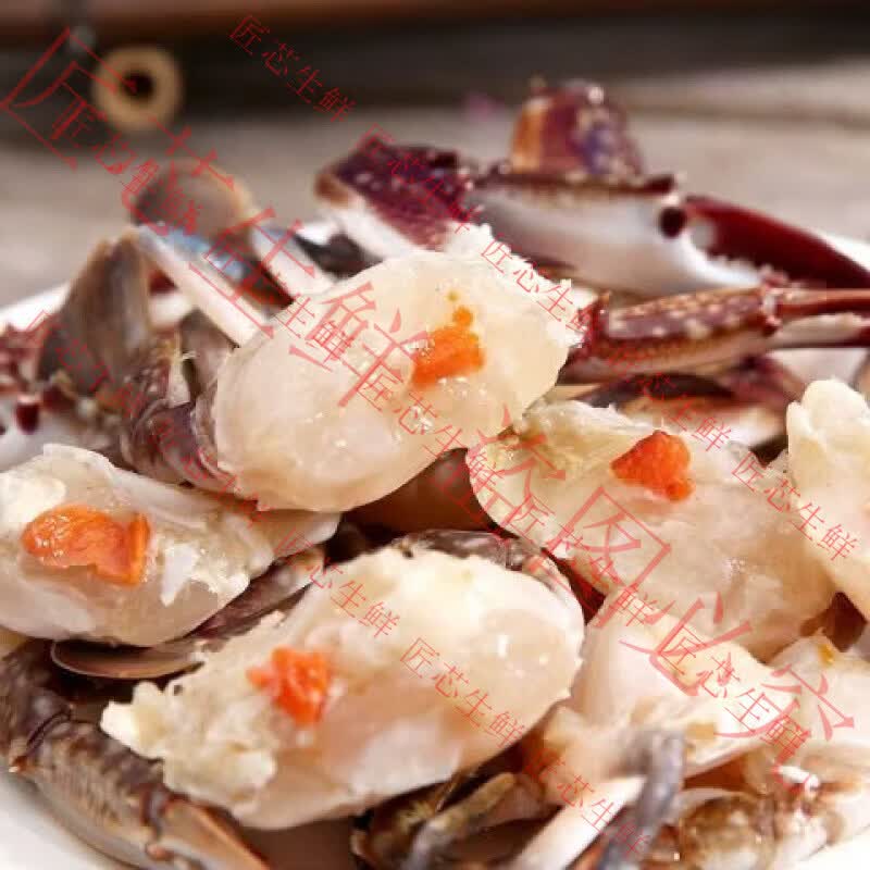 1.42KG东海野生红膏醉蟹块即食呛蟹腌制梭子蟹蟹块生腌海鲜咸蟹醉 1420g