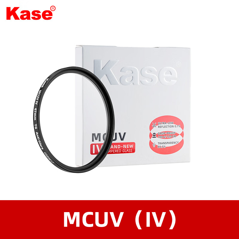 卡色（Kase）MC UV镜四代保护镜 双面防水镀膜 超薄高清高透光 防霉防污滤镜 B270光学玻璃  MCUV(IV)四代 37mm