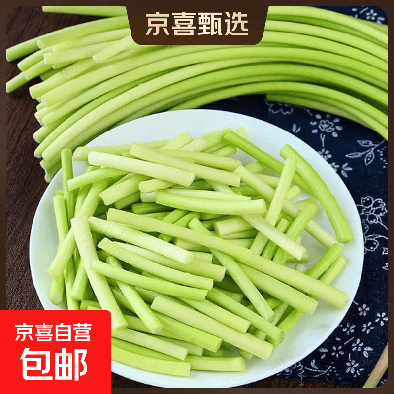 农家自种长蒜苔30cm长度粗细适中色泽饱满高品质生鲜超市蒜苔 河北蒜苔净重3.6斤