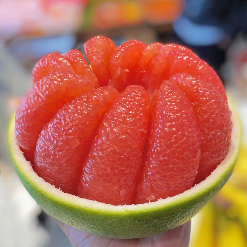 桃李村 泰国红宝石柚子礼盒装进口水果红心柚青柚 精品果 3斤*1颗