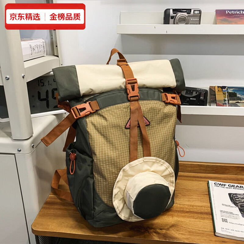 Keating Berus德国进口双肩包女轻便徒步防水大容量电脑包旅行书包运动户外登山 绿色双肩包 收藏下单送运费险