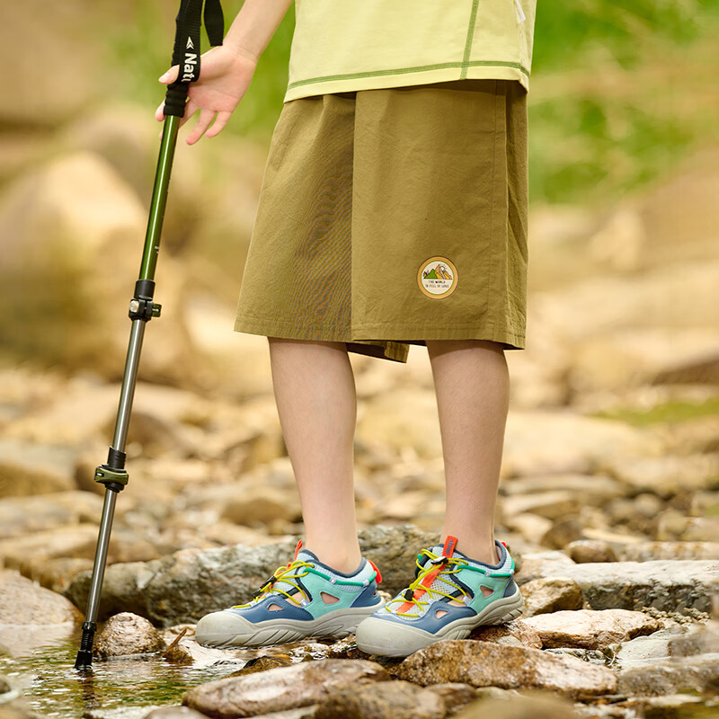 棉花堂（cottontown）【100%棉】棉花堂童装儿童梭织五分裤男童短裤女童抗菌纯棉裤子 军绿 90 90/50