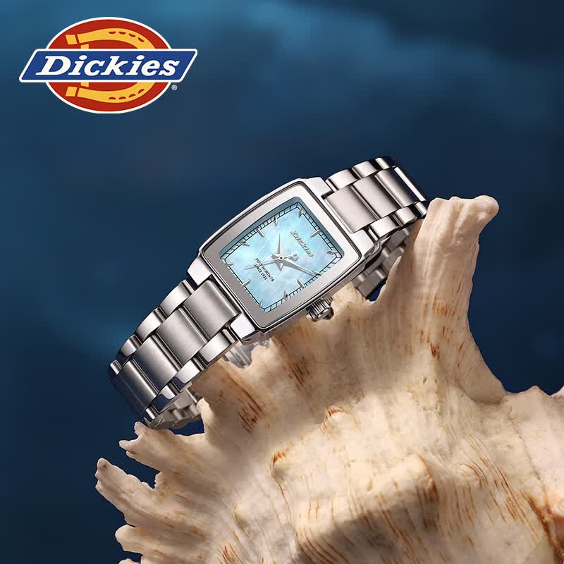 Dickies小众小方表新款ins石英腕表高级感防水手表女款轻奢时尚百搭女表 250F60LYXCL-778DS-2SSY