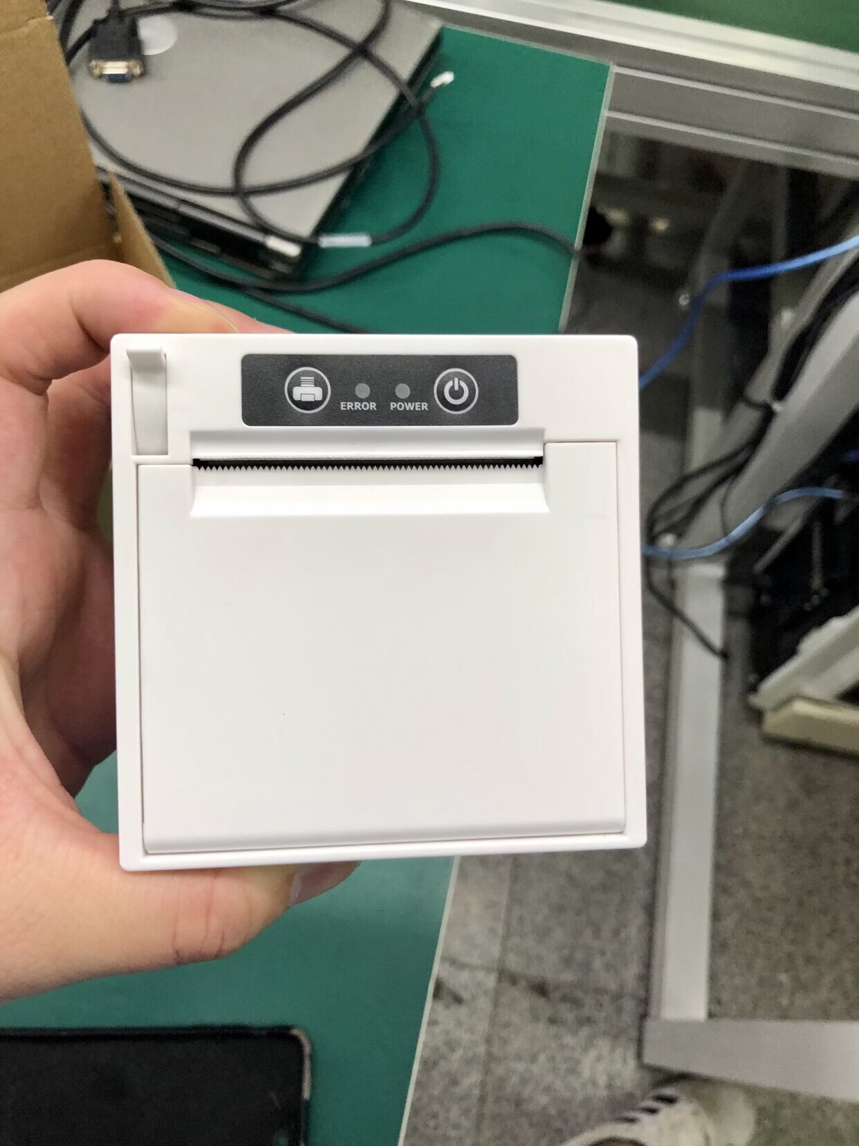 收银称打印机美团银豹天财哗啦啦外卖网络并口USB多接口打印设备 12V电压_并口+USB通讯（白色）