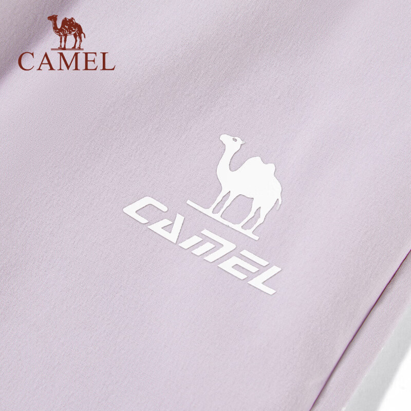 骆驼(CAMEL)儿童夏秋梭织长裤休闲运动裤速干裤抗菌冰感裤6-15岁中大童冰丝裤 幻影黑/循环灰 120