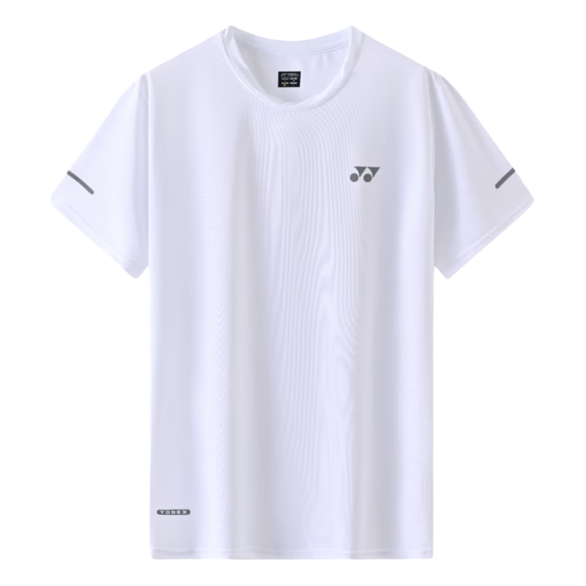 夏季短袖T恤男薄款透气吸汗干衣宽松圆领半运动服羽毛球比赛服 白色 3XL 女款