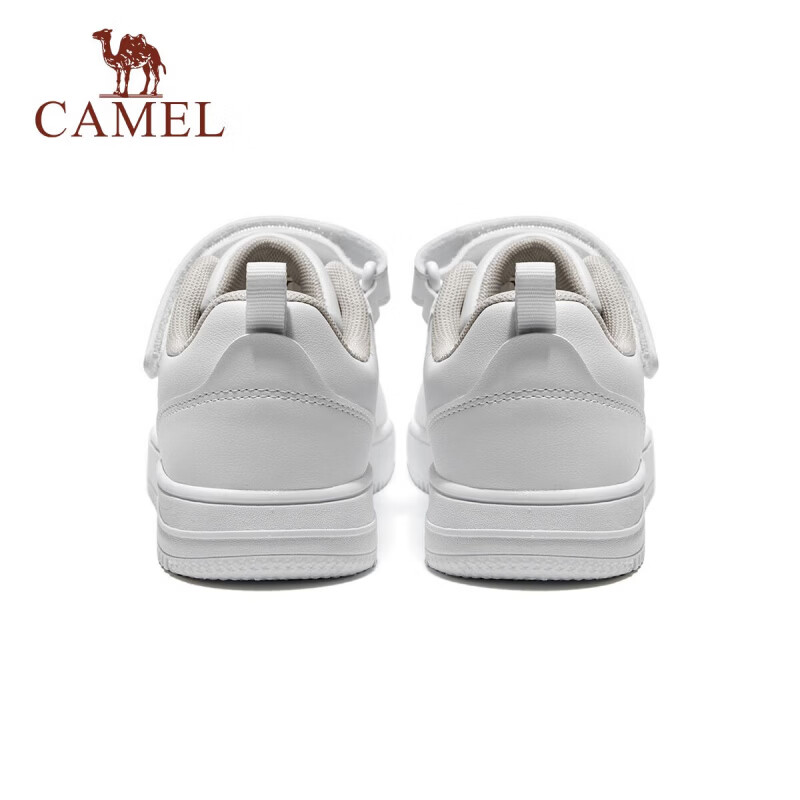骆驼(CAMEL)儿童运动鞋小白鞋上学透气耐磨休闲鞋跑步鞋童鞋中大童男女童 白色 37