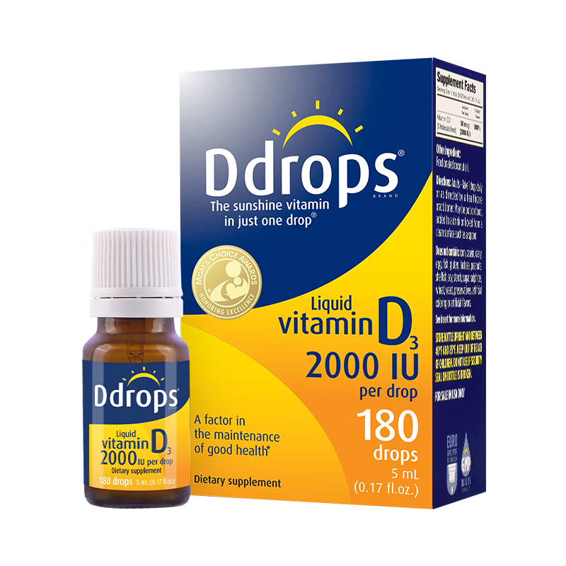 Ddrops ��׿˼ ����D3�μ� 1000IU 5ml 50������ 2000IU 129.5Ԫ/������259Ԫ��