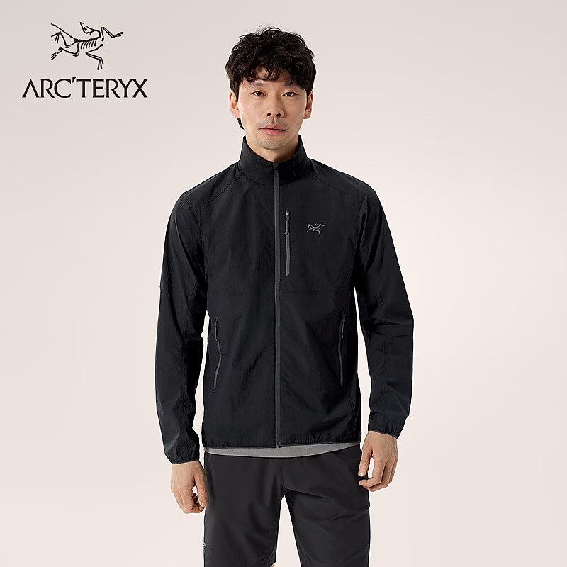 ARC'TERYX始祖鸟 OSSA STOWHOOD 男子 风壳®夹克 BLACK/黑色 M