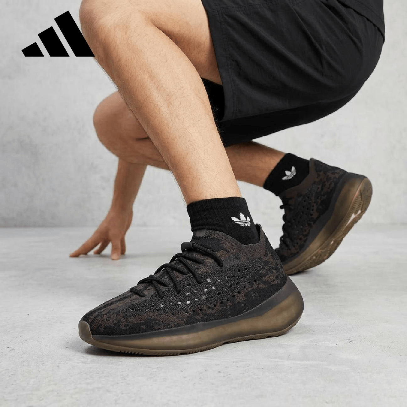 阿迪达斯男女鞋Yeezy380黑曜石椰子运动跑步鞋FZ1270 42.5