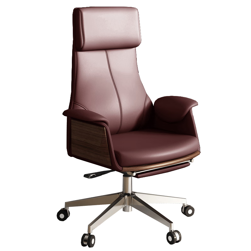 品儀老板椅真皮辦公椅可躺電腦椅家用總裁大班椅人工力學(xué)座椅電競(jìng)椅子 Pro版+灰色納帕皮+線控