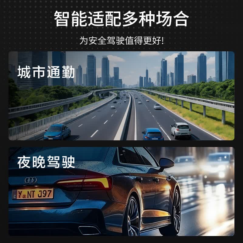 蔡司(ZEISS)镜片可选太阳镜男士开车专用眼镜偏光防紫外线近视眼墨镜可配度数 双眼300度-黑框偏光灰-HUD驾驶专属