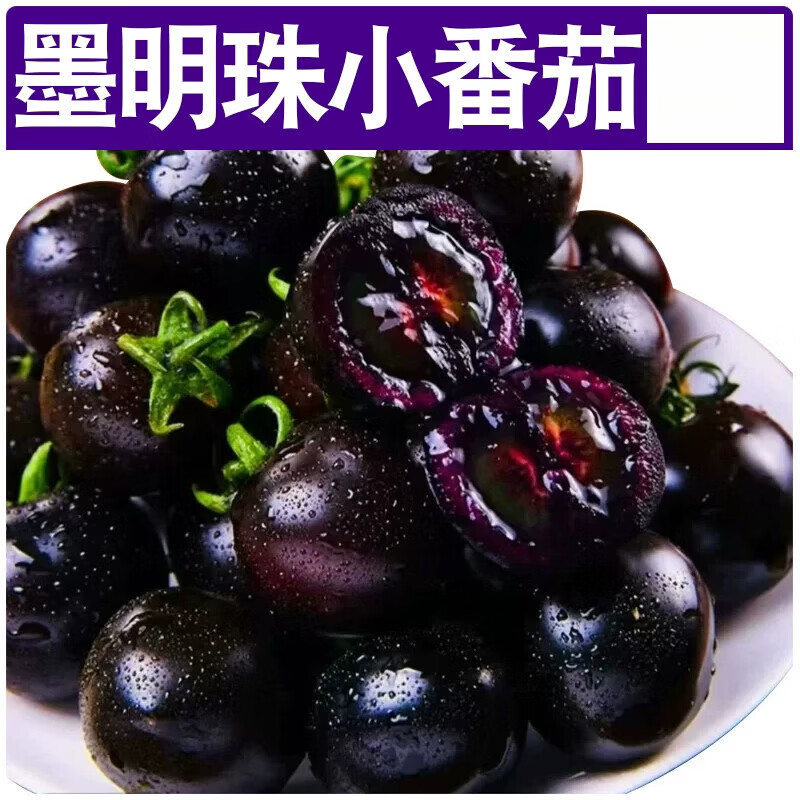 山东寿光圣女果黑色小番茄即食花青素黑玫瑰黑珍珠 500g 净重0.8-1.2斤 小果