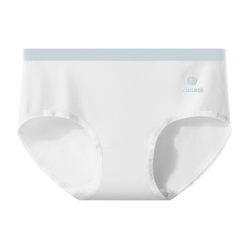 有只绵5条抗菌简约纯色女士内裤中腰纯棉裆亲肤透气无痕包臀女生内裤 混色组合 5条 M 75-95斤