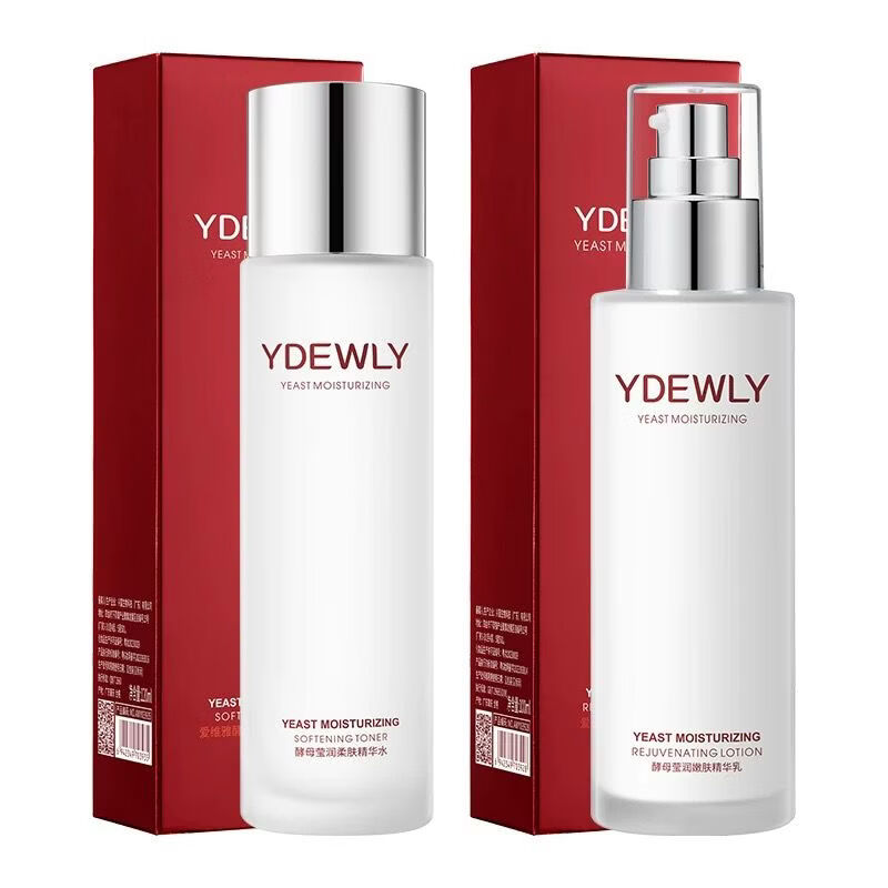 爱维雅（AIWEIYA）YDEWLY酵母莹润嫩滑柔肤水乳补水保湿yd神仙水乳护肤品套装 酵母莹润嫩滑柔肤精华水120ml乳100ml