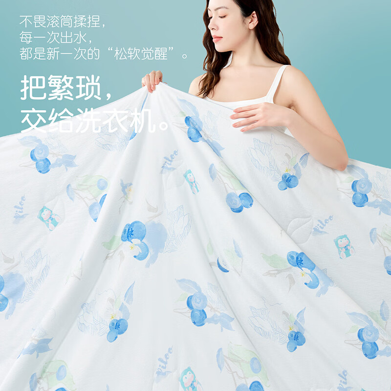 匹鲁儿童被子被芯A类抗菌夏凉被婴儿幼儿园午睡空调小被子夏季薄被子 檬想成真 110*150cm+30*50cm*1（两件套）