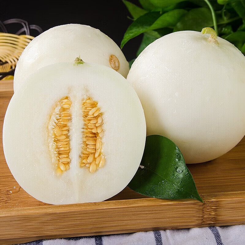 京典光年陕西阎良甜瓜 产地直发头茬现摘香瓜应季时令水果生鲜 【商超品质】净重4.5-5斤彩箱装