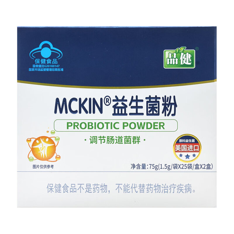 品健 麦金利牌益生菌粉1.5g*50袋 调节肠道菌群 50袋*1盒