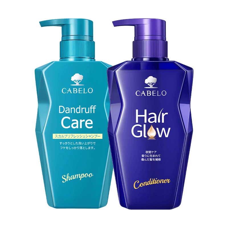 卡蓓诺（CABELO）控油净屑舒缓头皮洗发水350ml头油头痒头屑适用【日本原装进口】 卡蓓诺 净屑止痒洗发水 350ml+夜间修护护发素350ml