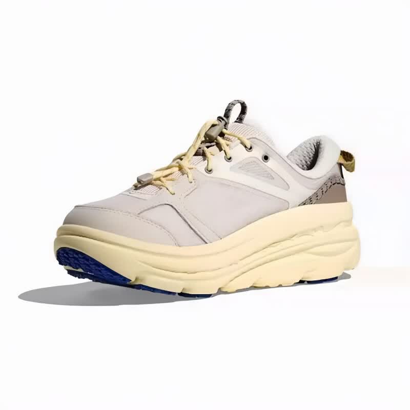 HOKA HOKA FOOT男女同款邦代B3复古运动休闲鞋BONDI B3  缓震透气山地户外跑步鞋 橙黄色/明黄色 46