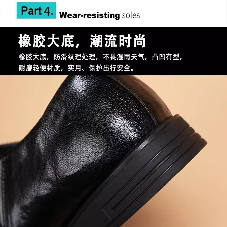 Walker Shop男士高端皮鞋男款新郎结婚鞋子头层牛皮西装男士正装皮鞋男通勤鞋 高档黑色【品牌男鞋 礼盒包装】 42
