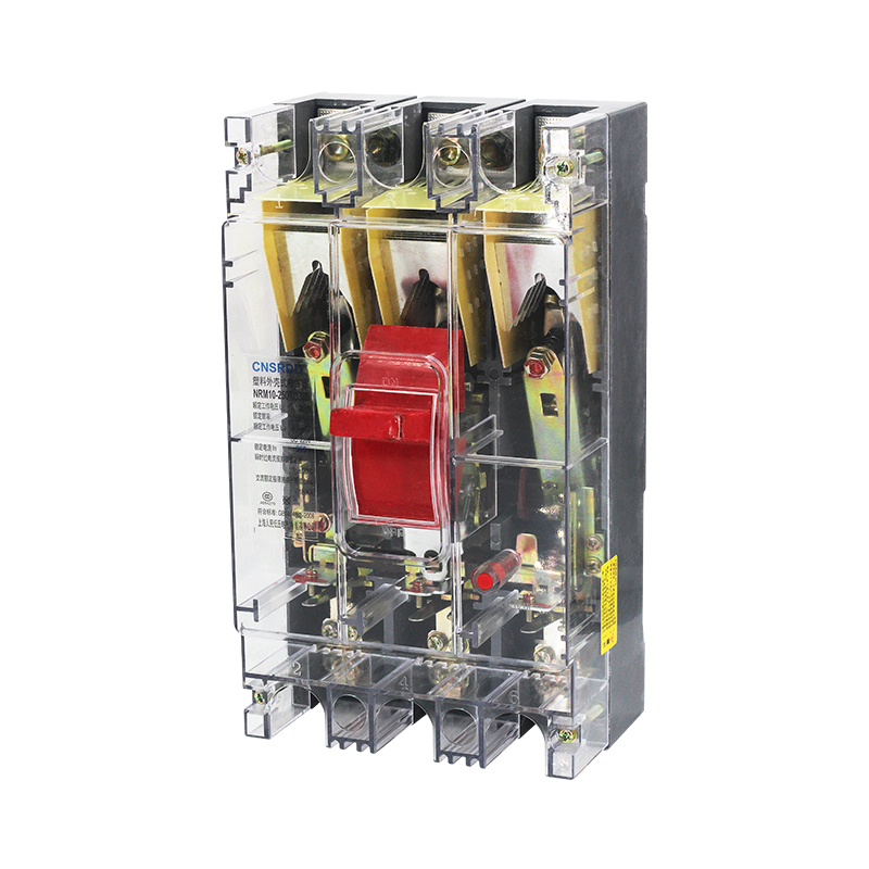 人民透明塑壳断路器dz10-100/3300 3p 250a400a工地透明空气开关 3p