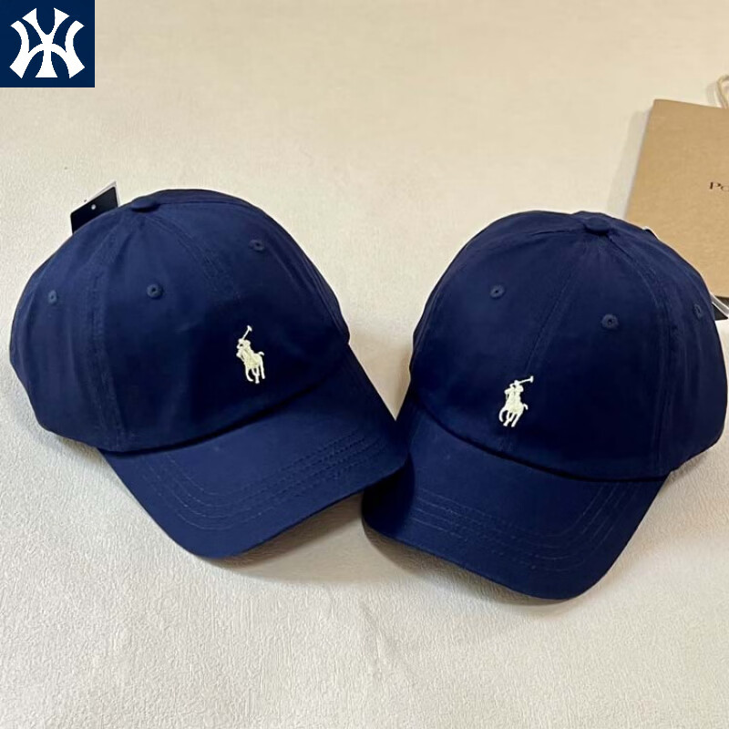 小马标棒球帽女帽子女鸭舌帽周雨彤同款藏青黄字美单 LH藏青黄字 均码 可调节(54-61cm) 京东折扣/优惠券