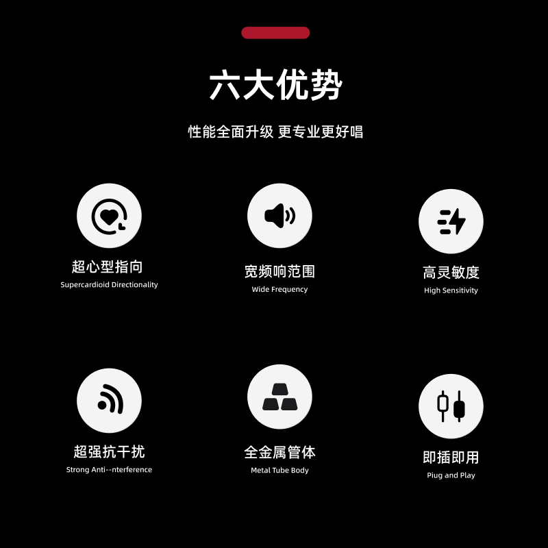 YY SOUND 有线麦克风无线麦克风动圈麦克风吉他弹唱K歌唱歌户外音响会议舞台话筒 【动圈麦克风】SYJ-M16