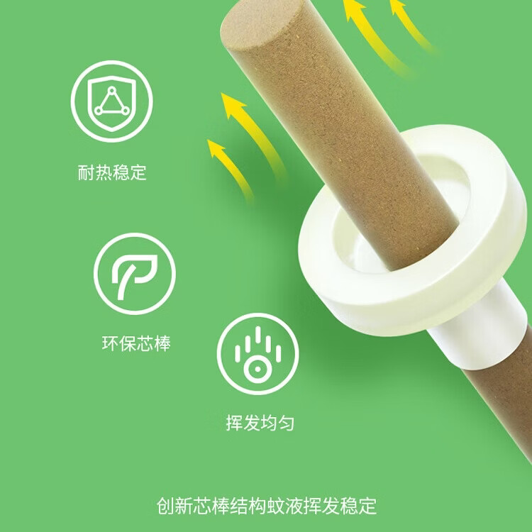 榄菊电热蚊香液无香型防蚊套装家用室内强效驱蚊 无香1液+1器