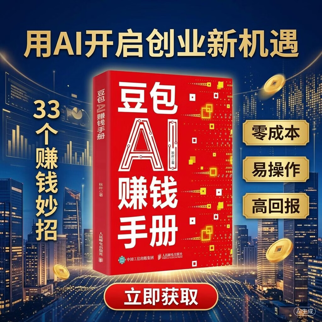 【自营现货包邮】豆包AI赚钱手册 豆包从入门到精通书籍 豆包高效办公 豆包使用秘籍 豆包ai书籍
