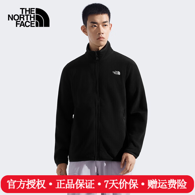 The North Face北面抓绒衣男26春夏新款户外运动保暖可搭配冲锋衣内胆外套8FHX JK3/宇宙黑 XL /180/108A