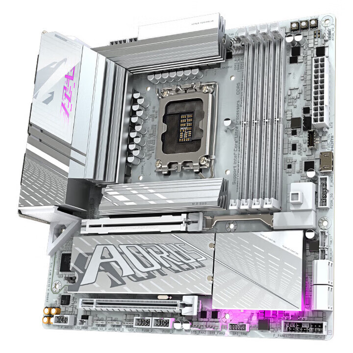 技嘉 Z890M 战鹰AORUS ELITE WIFI7小雕 冰雕 图 6