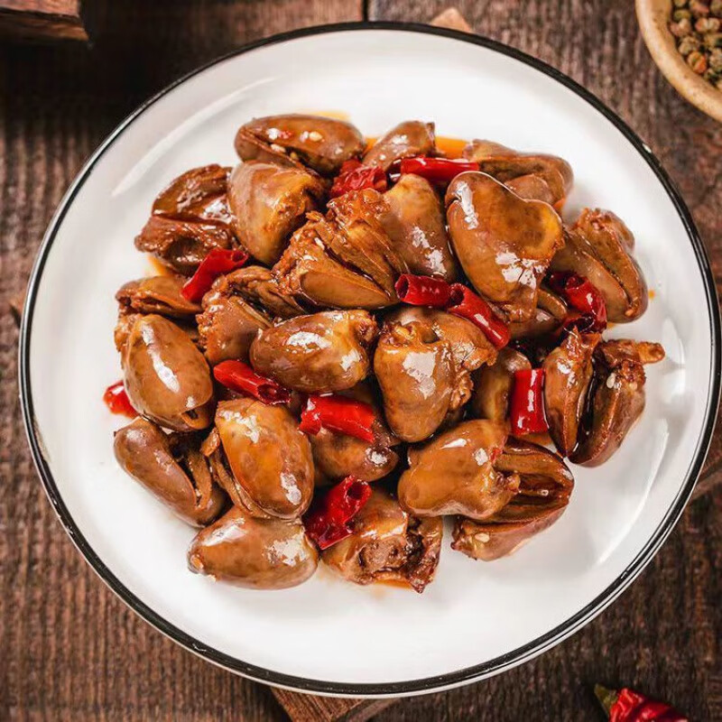 味优福卤鸭心黑鸭味小零食熟食真空开袋即食休闲小吃追剧网红学生鸭货