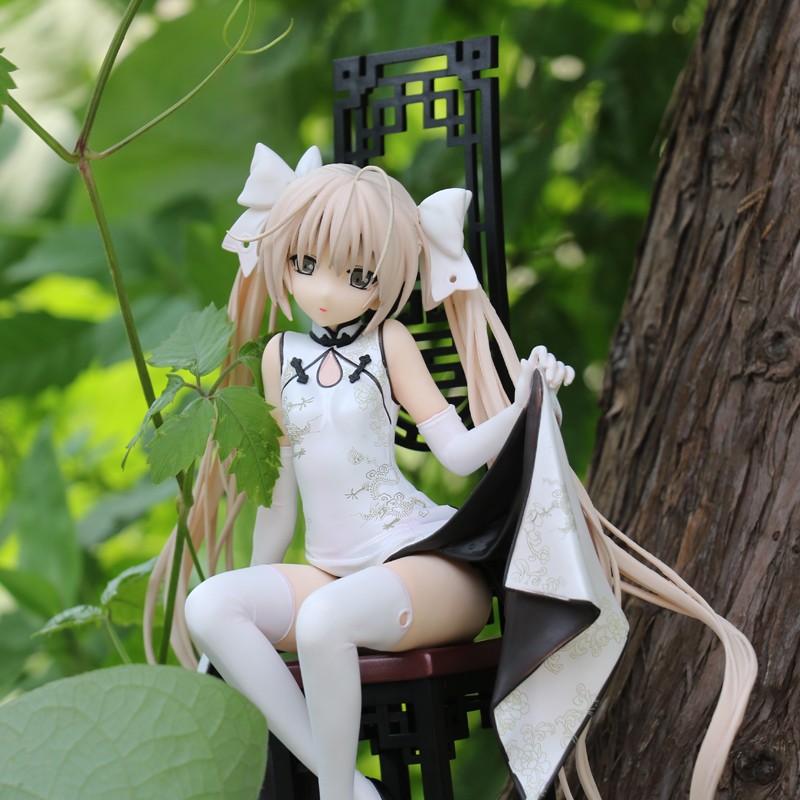 百臣 汽车摆件手办雪乃穹妹动漫手办车内装饰品机箱车载创意和风 旗袍