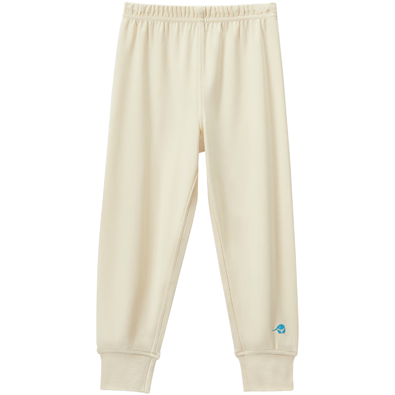 小藍(lán)象（hinos）兒童褲子睡衣春秋冬季男女童寶寶嬰兒居家服空調(diào)服秋褲保暖內(nèi)衣 排汗保暖兒童睡褲 90