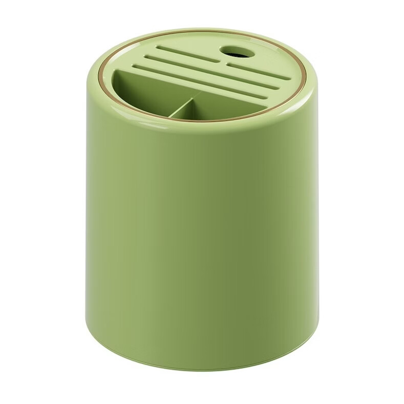 刀架筷子架一体厨房筷子刀具多功能收纳架刀架子菜刀置物架菜刀架 旋转刀架【绿金】 185*185*212mm