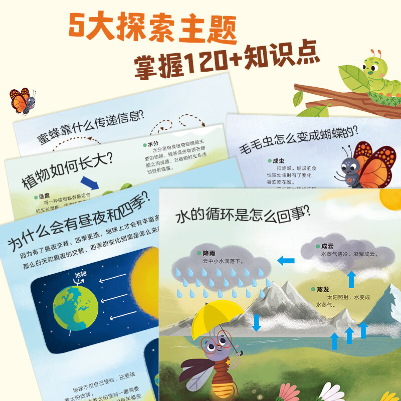 乐乐趣手电筒看里面绘本 鸟窠 儿童名家名作绘本茅盾文学奖获得者贾平凹经典散文文学作品 小学生 3-10-14岁 手电筒看里面科普绘本（全5册）