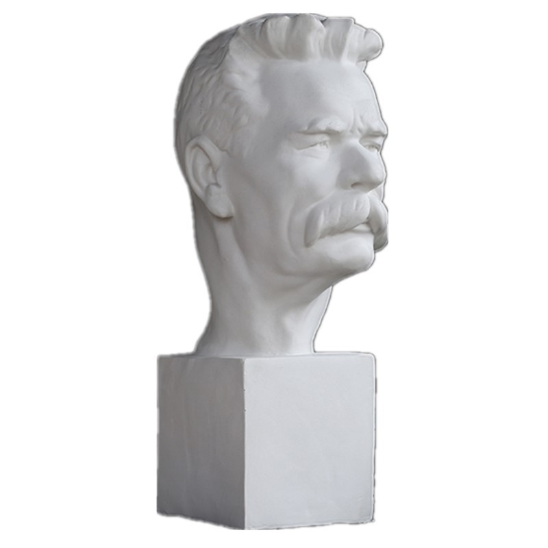 高尔基头像石膏像人物胸像半身像素描静物写生美术办公学生用品工艺品