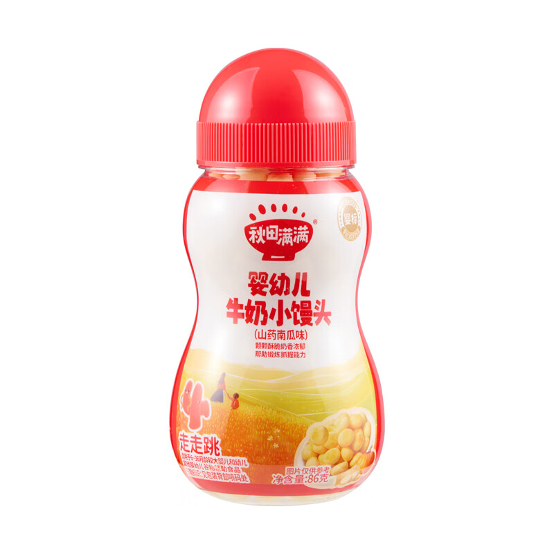 秋田满满婴幼儿小馒头山药南瓜味86g