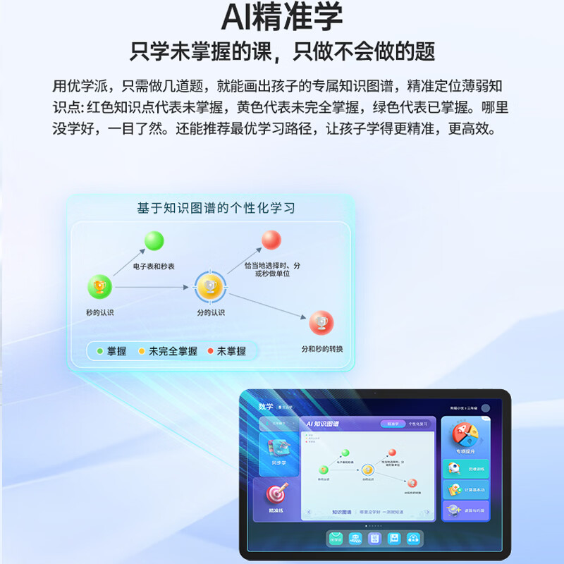 优学派E19pro学习机学生平板电脑12英寸AG防眩光护眼屏小学初中高中课本同步学前儿童早教机学练机家教机 E19Pro【国补85折】