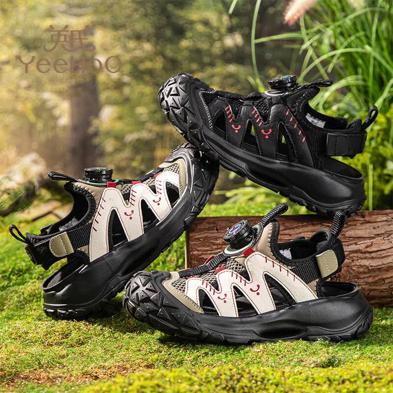 英氏（YEEHOO）儿童凉鞋2026新款夏季包头防滑溯溪鞋框子鞋中大童学生涉水鞋 白色 31