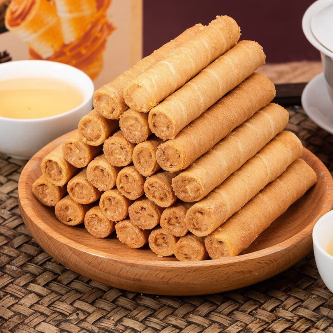 爆浆花生蛋酥卷蛋卷解馋下午茶休闲零食办公室零嘴 72支