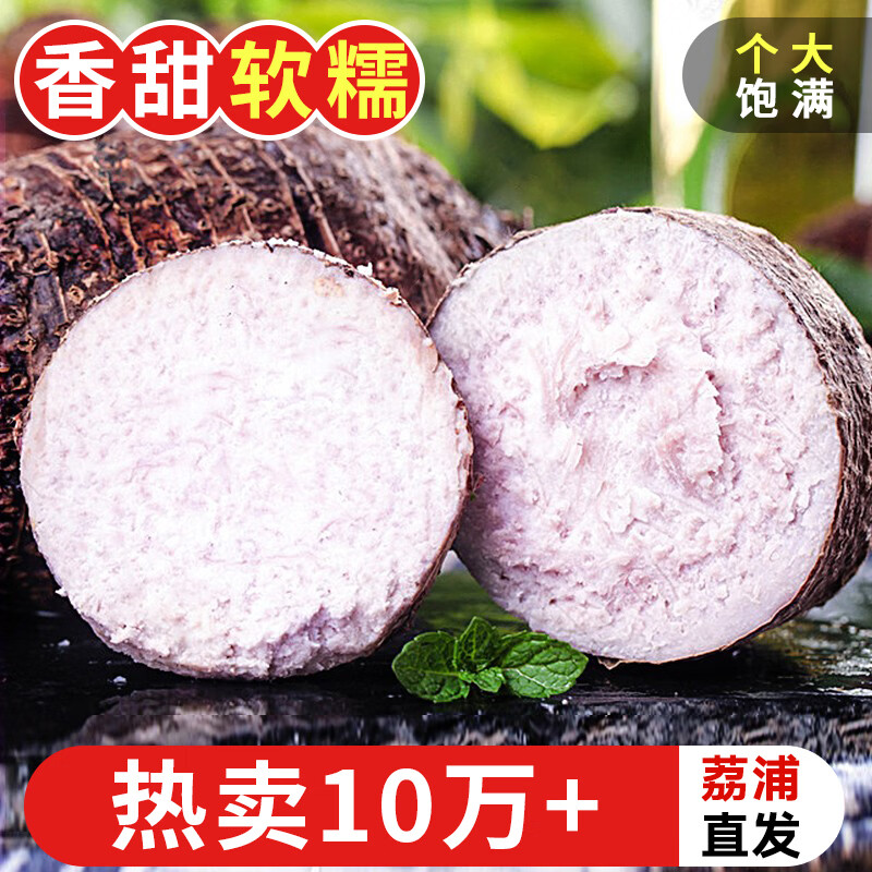 探味君 广西荔浦大芋头 新鲜现挖粉糯大香芋 新鲜蔬菜 净重2.8-3斤 中芋（单果250g起）