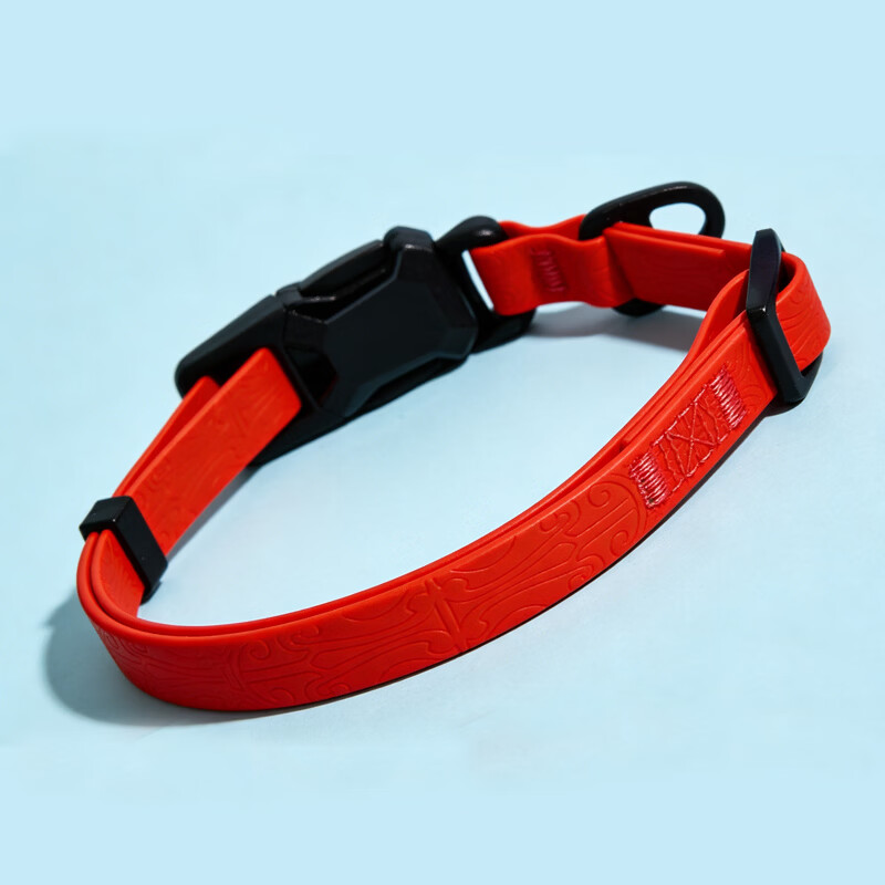 斯派科磁吸宠物项圈轻松穿戴一吸即合猫狗脖围防水防锈高档云纹不卡皮毛 黑色磁吸项圈L码【40-80斤】