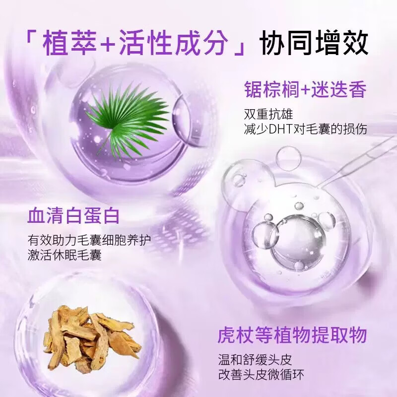 再发森【乌诺地尔】头皮控油中胚层防断发锯棕榈毛发营养粉液剂 再发森一盒（赠滚针）