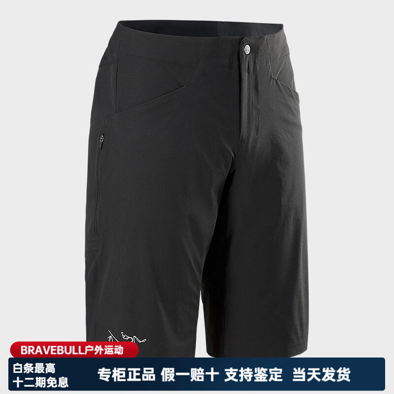 始祖鸟（ARC'TERYX）RHOAMSHORT速干吸汗排湿舒适透气短裤男款 BLACK/黑色 34