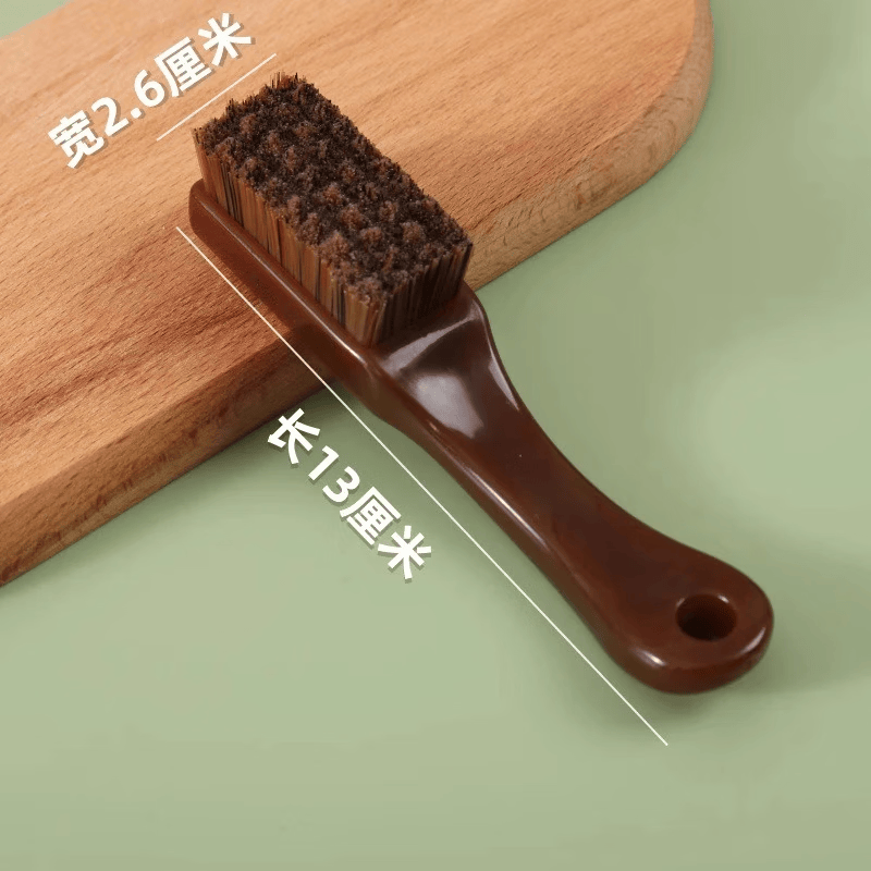 【严选百货】文玩刷子碳灰硼包浆软毛刷核桃猴头金刚手串便携不易 棋格万毛刷-棕色-1个